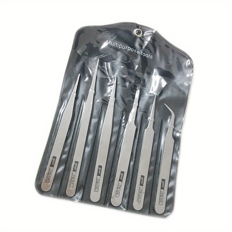 Succulent Set - Pincettes en acier inoxydable, 6 pièces,