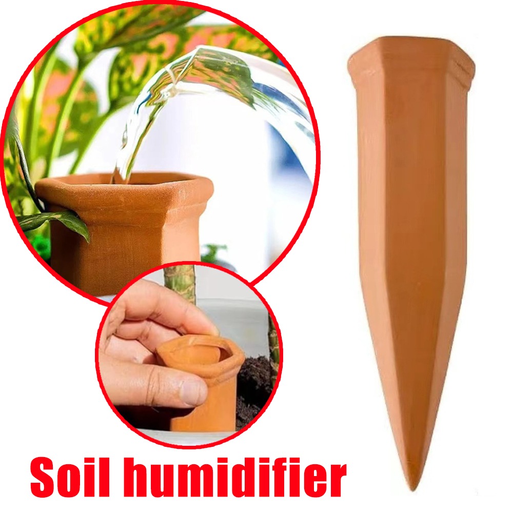 Plant Support Stake - Dispositif d'arrosage automatique en terre cuite,