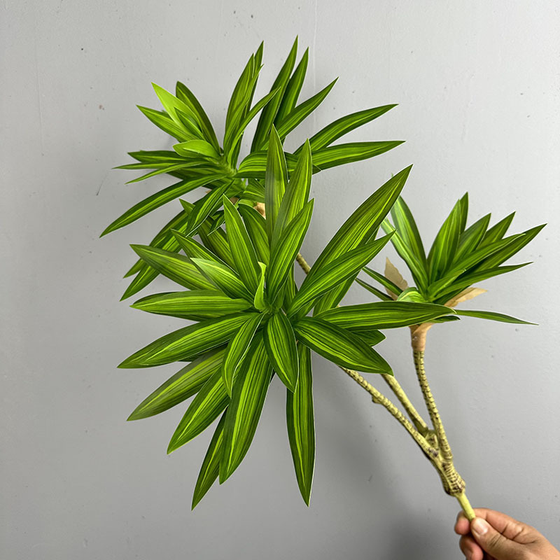 Snake Plant - Plantes vertes simulées 3 têtes de