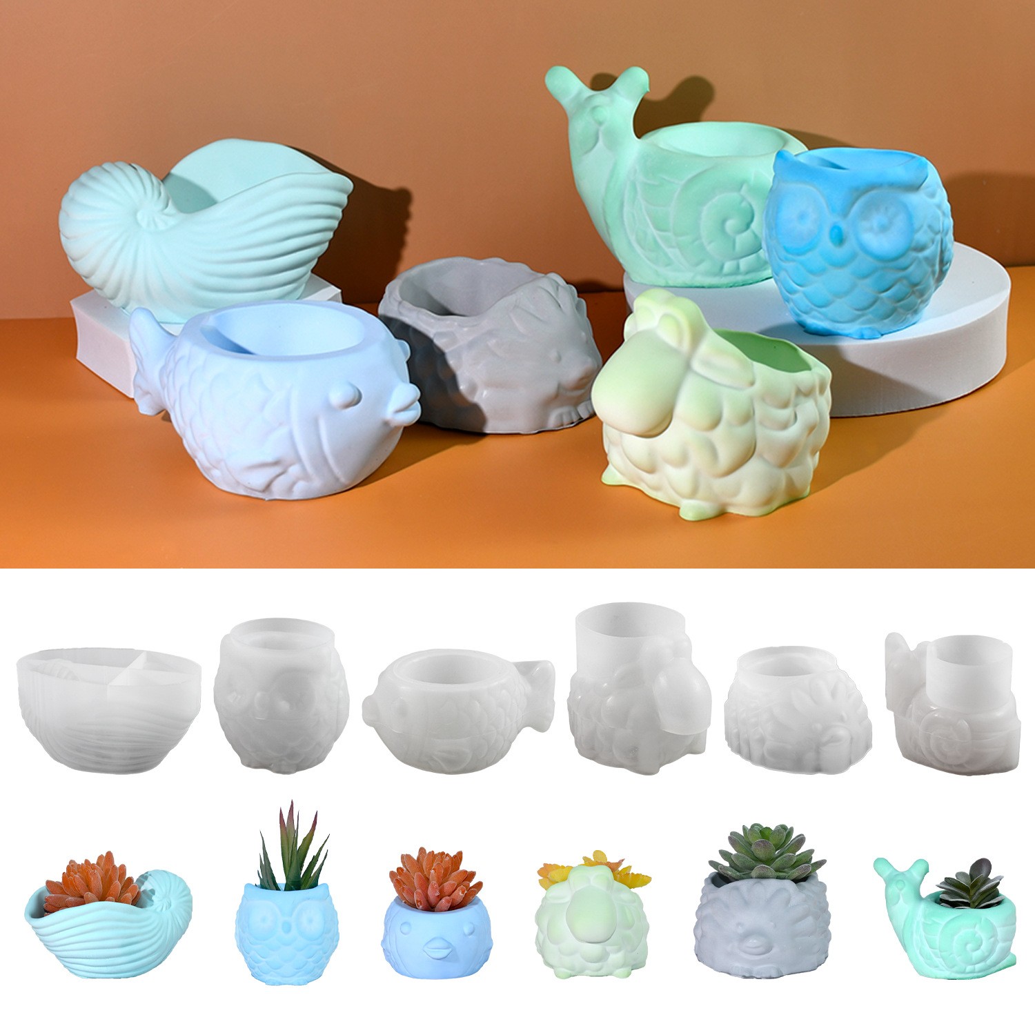 Pot de fleur en forme d'animal - Succulent Set avis et prix