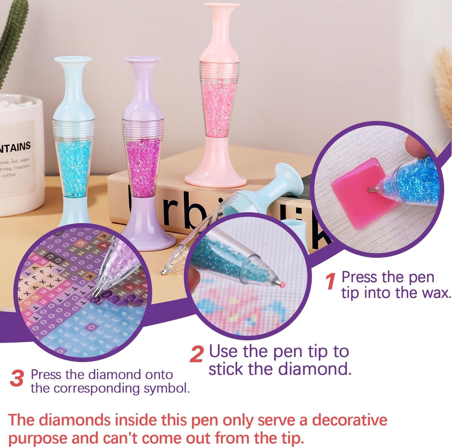 3 stylos à diamants pour l'art - Pothos avis et prix